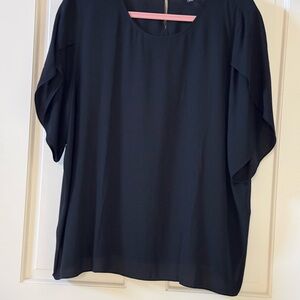 Eileen Fisher Black Silk Blouse